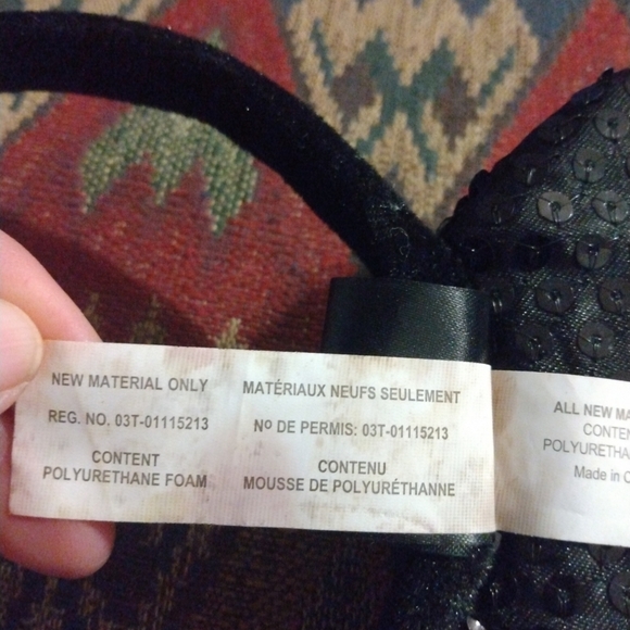 Minnie Mouse Sequined Headband Ears Disney Black & Red Bow - Picture 6 of 7